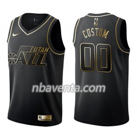 Camiseta Hombre Utah Jazz Personalizadas Nike Negro Golden Edition Swingman